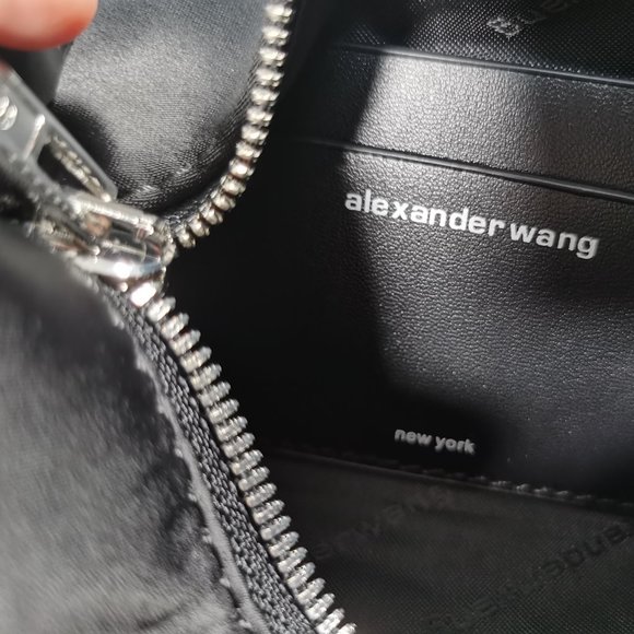 Alexander Wang heiress satin pouch with crystal logo - Picture 11 of 11